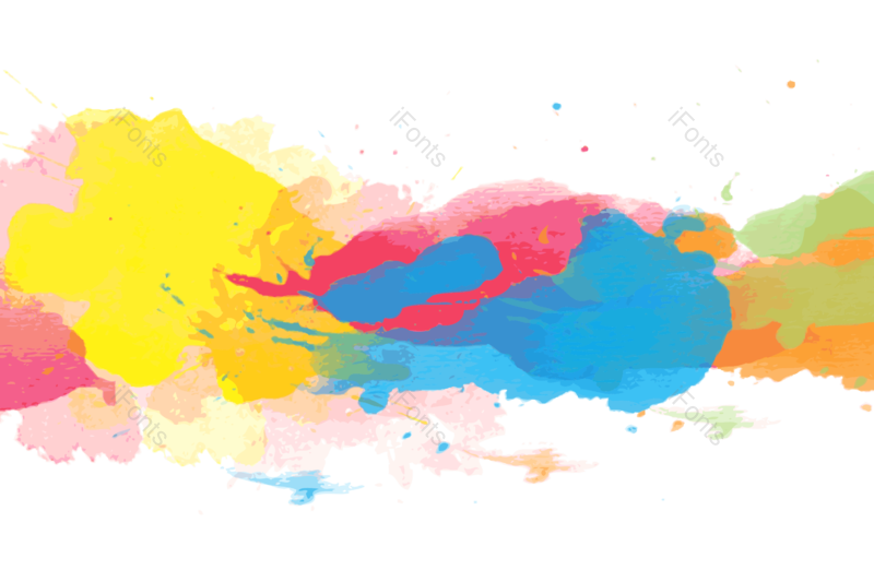 墨水图片,水彩元素,画画PNG,彩色水墨免抠素材
